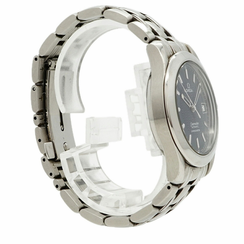 歐米茄海馬系列 2501.81 藍色錶盤男士腕錶-2