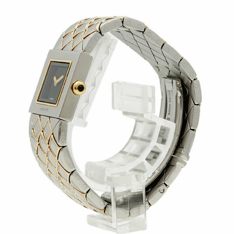 香奈兒 Matelassé H0475 黑色錶盤小姐腕錶-1