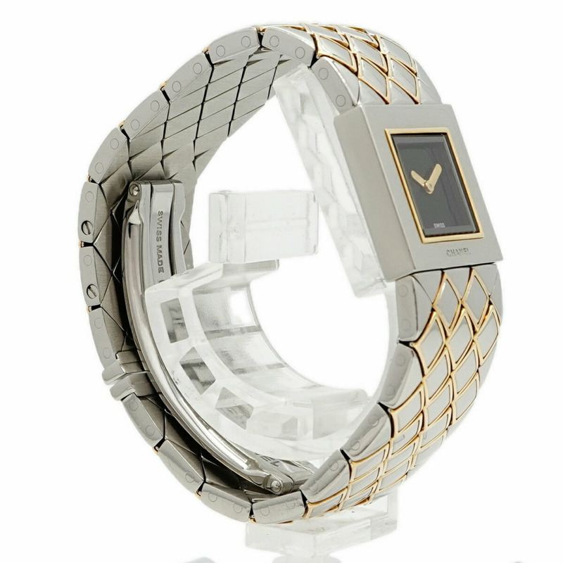 香奈兒 Matelassé H0475 黑色錶盤小姐腕錶-2