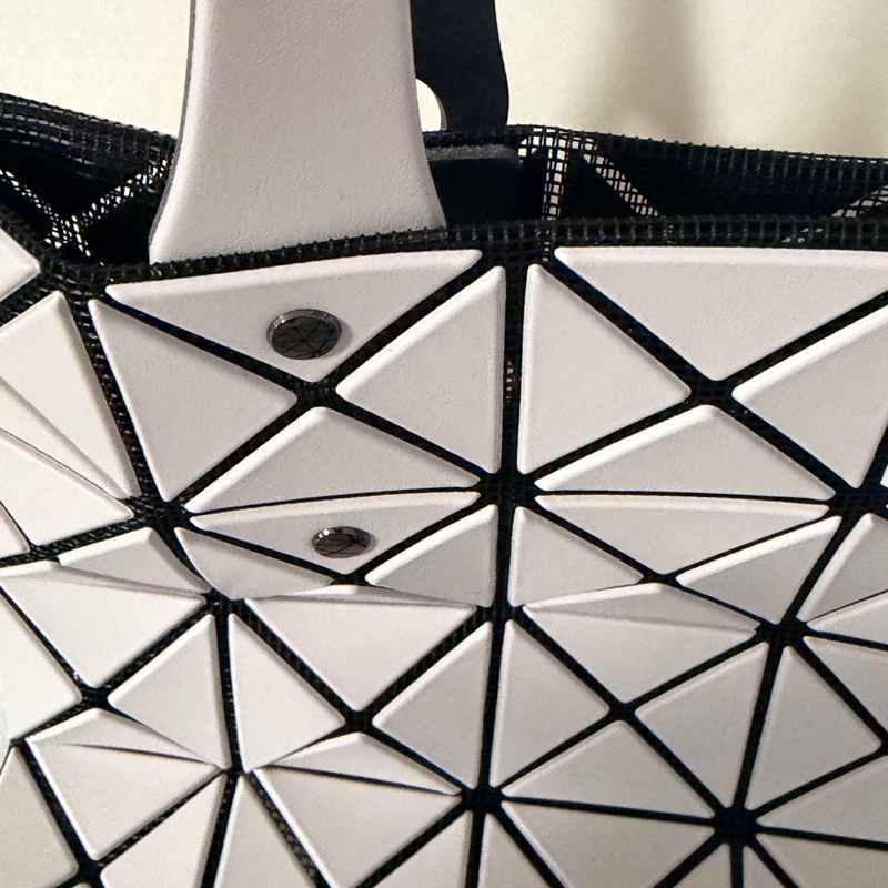 BAO BAO ISSEY MIYAKE 皮質菱格S托特包-3