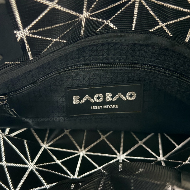 BAO BAO ISSEY MIYAKE 皮質菱格S托特包-8