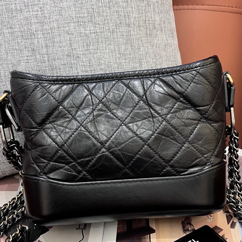 Chanel香奈兒黑金流浪小號 25開有卡 底長20 55xx25-1