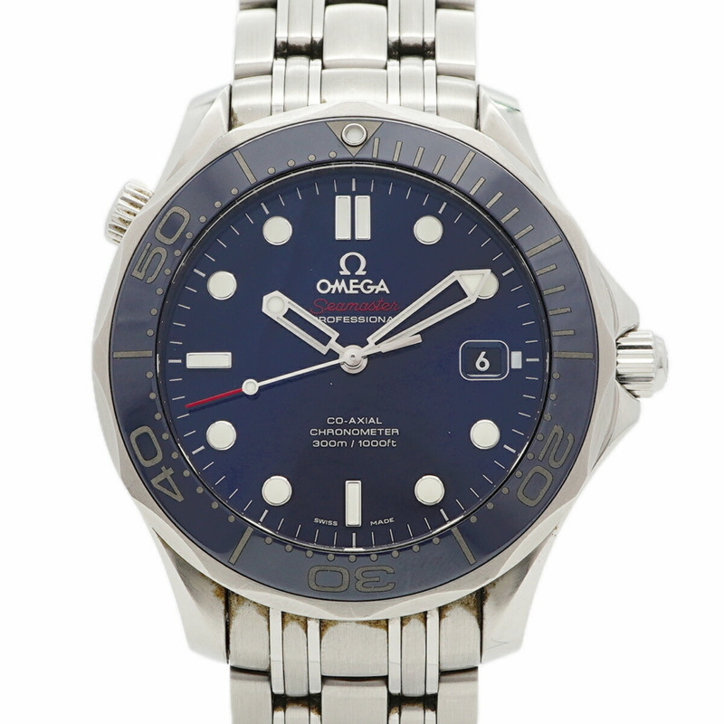 歐米茄海馬系列 212.30.41.20.03.001 海軍藍錶盤男士腕錶-0