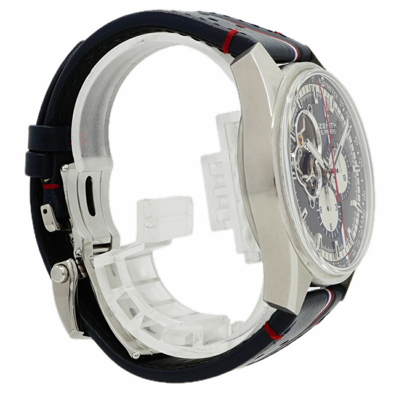 真力時 Chronomaster 1969 工具自動腕錶 03.2046.4061 灰色錶盤男士腕錶-2