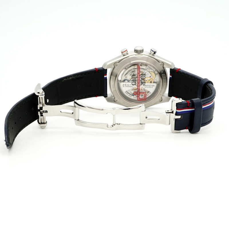 真力時 Chronomaster 1969 工具自動腕錶 03.2046.4061 灰色錶盤男士腕錶-3