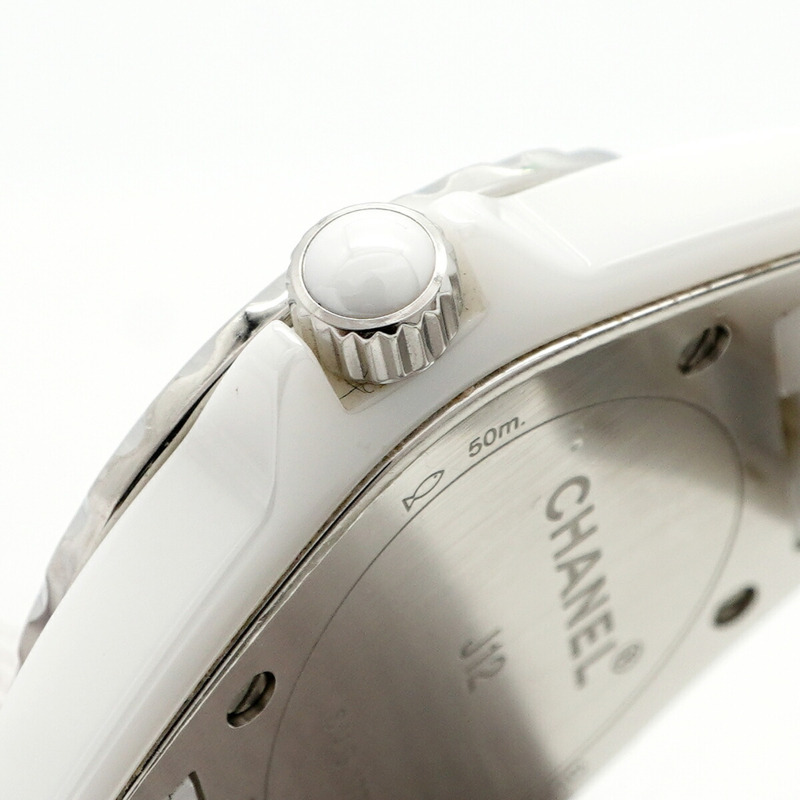 香奈兒 J12 H2570 白色錶盤女錶-8