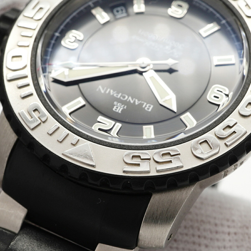 寶珀五十噚系列 2200-6530-66 黑色錶盤男士腕錶-6