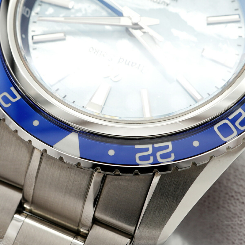 精工 Grand SBGJ275 藍色錶盤男士腕錶-6