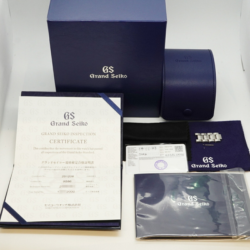 精工 Grand SBGJ275 藍色錶盤男士腕錶-9