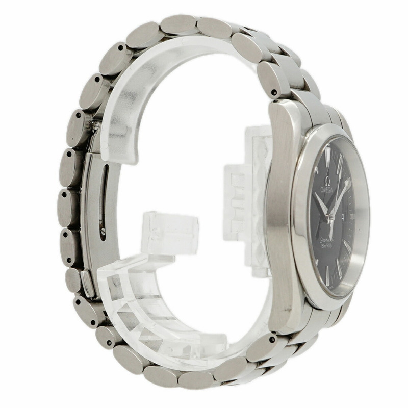 歐米茄海馬系列 2518.50 黑色錶盤男士腕錶-2