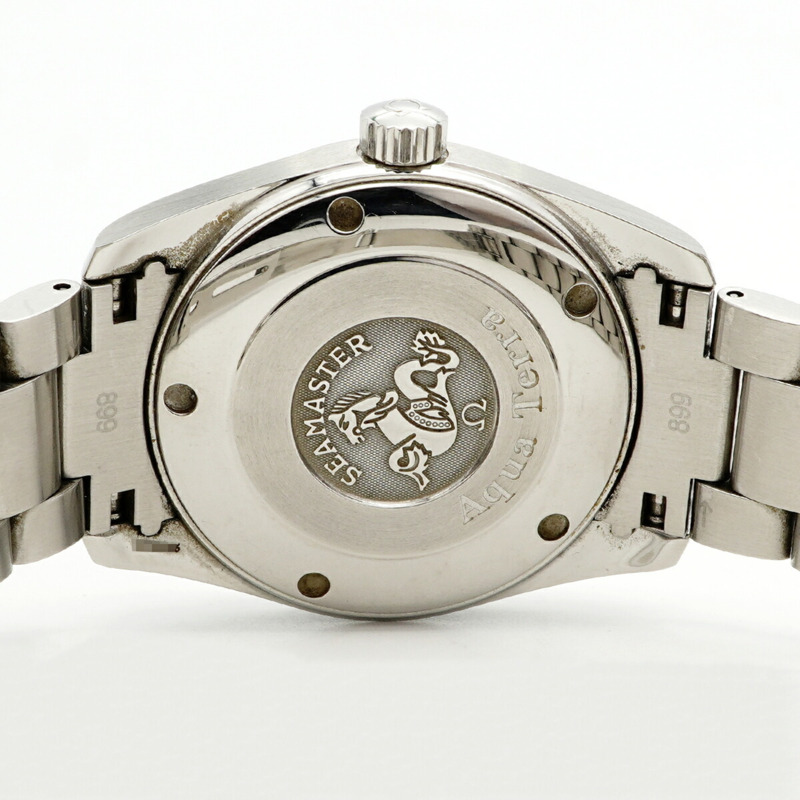 歐米茄海馬系列 2518.50 黑色錶盤男士腕錶-4