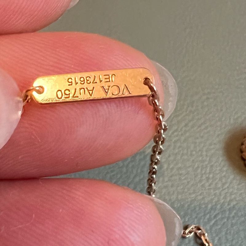 Vca梵克雅寶兩釐米紅花限量項鏈-2