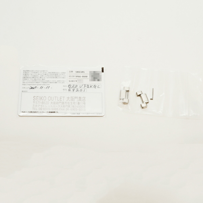 精工 Grand SBGE201 9R66-0AA0 黑色錶盤男士腕錶-9