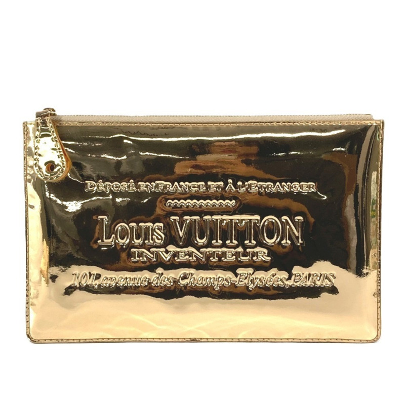 路易威登 M95278 Monogram Miroir Pochette Plat 手提包/肩背包/手拿包 2-Way 皮革 男女 金色-0