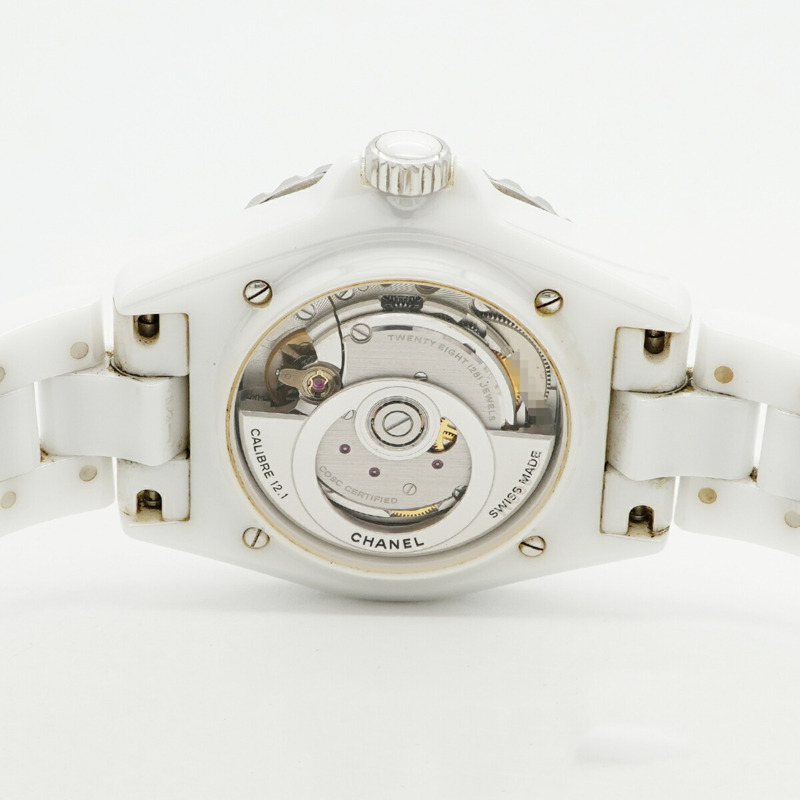 香奈兒 J12 H5705 白色錶盤男士腕錶-4