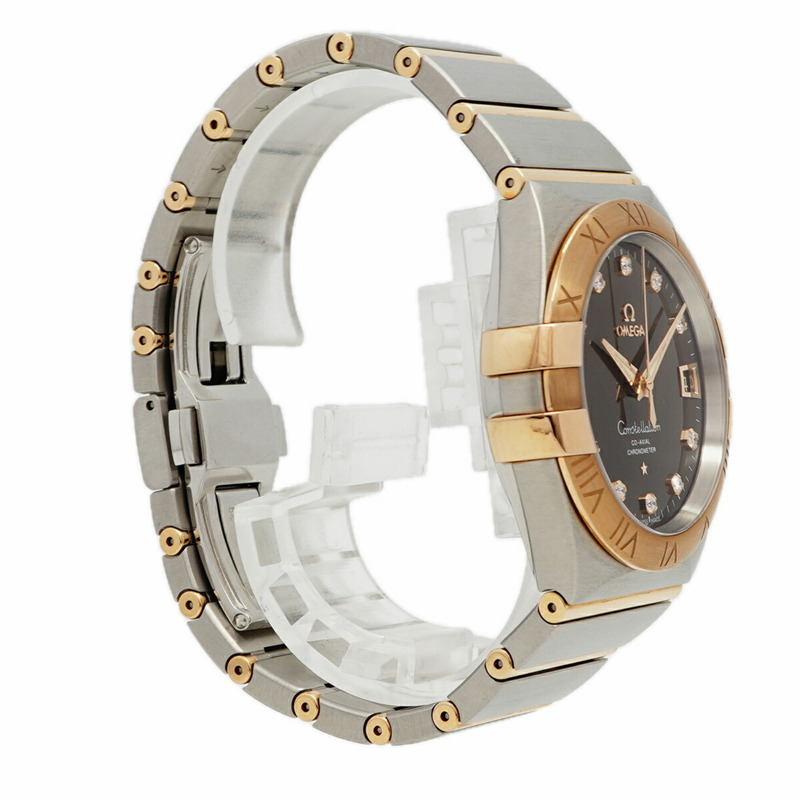 歐米茄星座系列 123.20.38.21.63.001 棕色錶盤男士腕錶-2