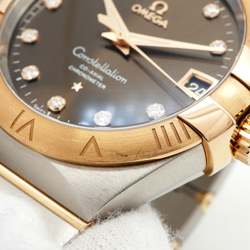 歐米茄星座系列 123.20.38.21.63.001 棕色錶盤男士腕錶-6