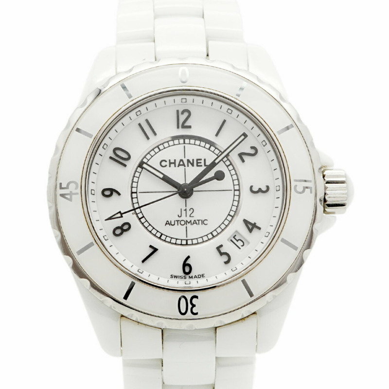 香奈兒 J12 H0970 白色錶盤男士腕錶-0