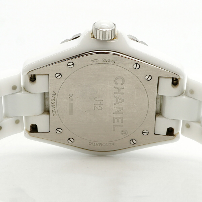 香奈兒 J12 H0970 白色錶盤男士腕錶-4