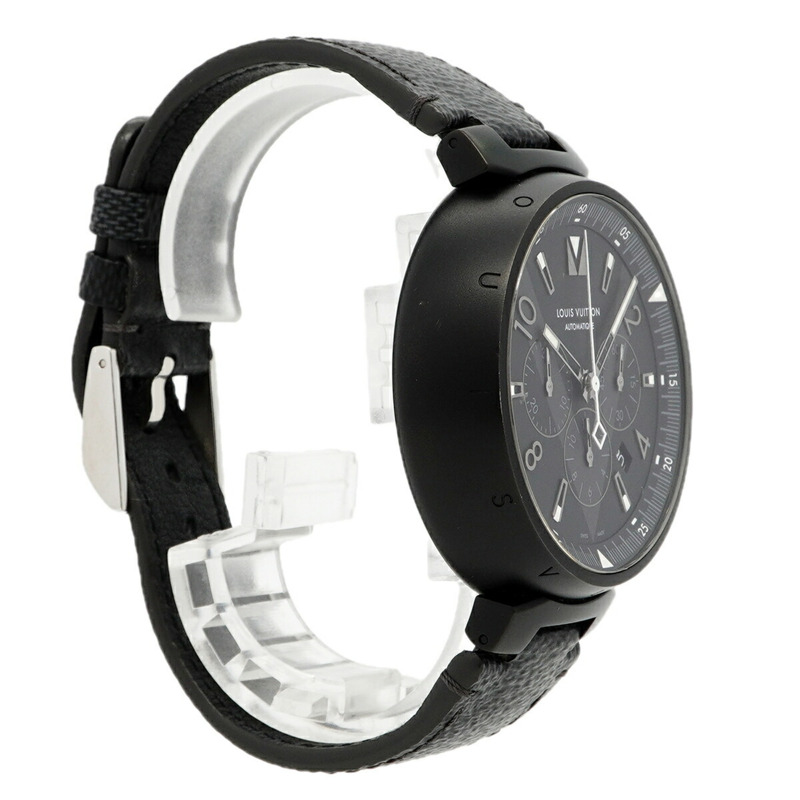 路易威登 Tambour Q1A62 黑色錶盤男士腕錶-2