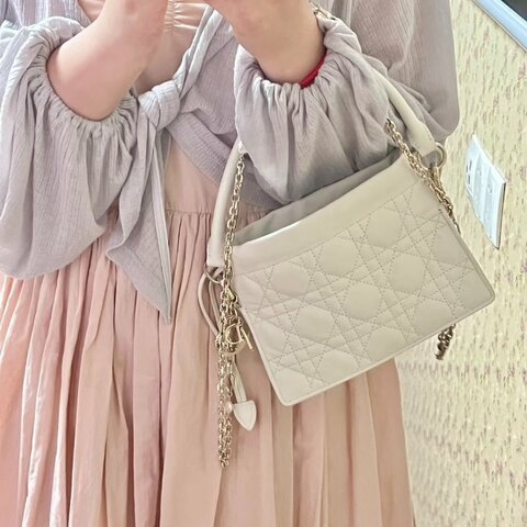 Dior 米色 lady milly 98新配件塵袋