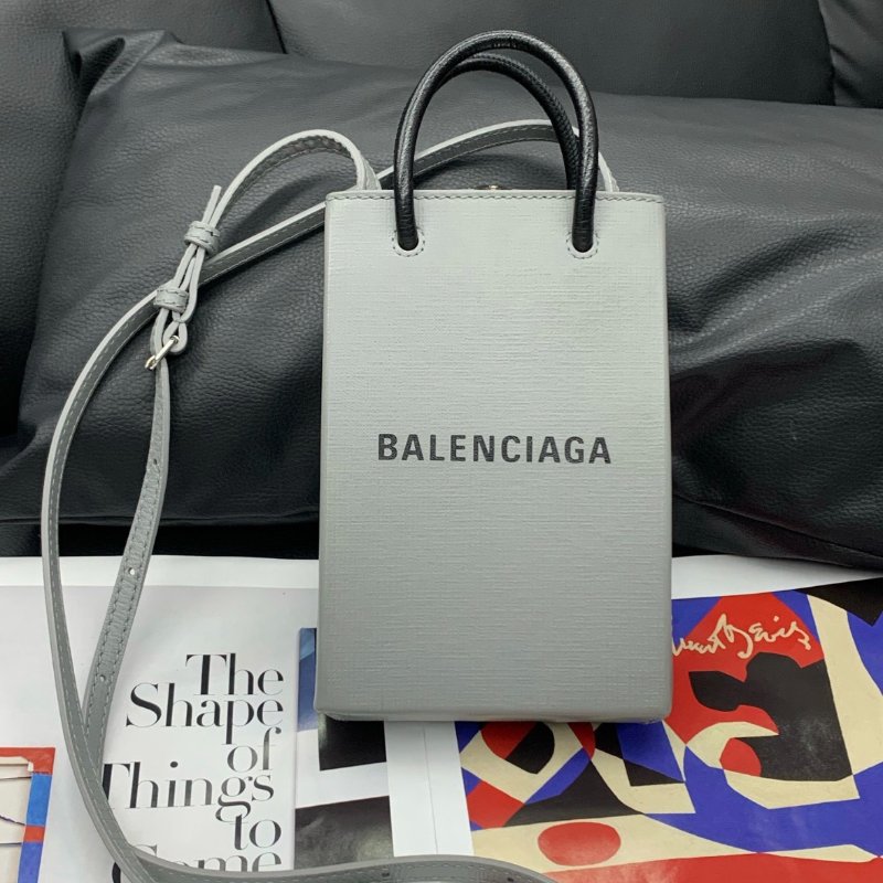 Balenciaga shopping系列 mini手機包12*18*5 99新配件塵袋-3