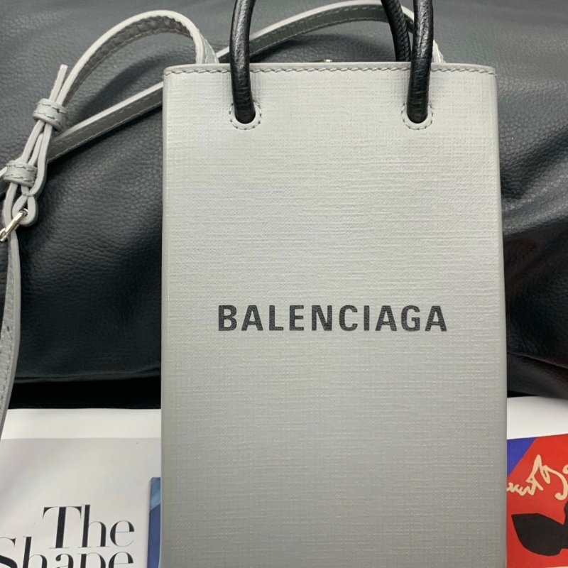 Balenciaga shopping系列 mini手機包12*18*5 99新配件塵袋-4
