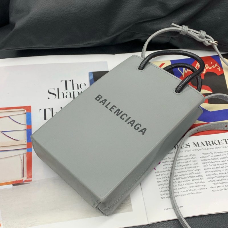 Balenciaga shopping系列 mini手機包12*18*5 99新配件塵袋-7