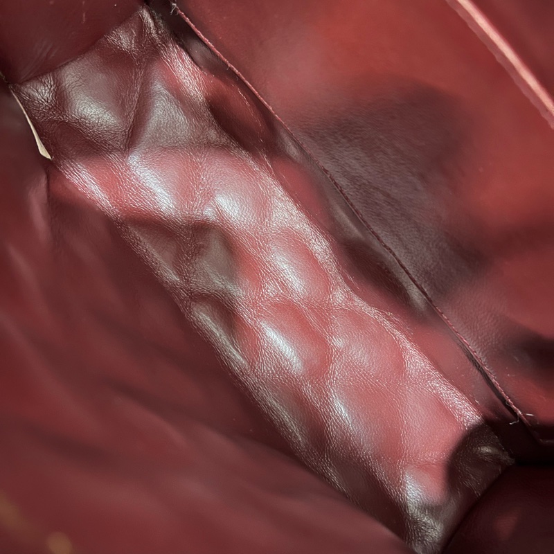 Chanel/香奈兒 中古大logo黑金信封方胖子 0開有卡 21*15-7