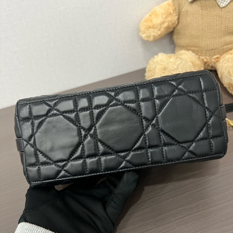 Dior/迪奧 黑金飯盒單肩包 24編碼 22*15🈚附件-4