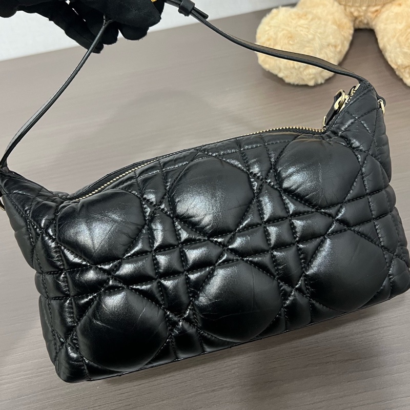 Dior/迪奧 黑金飯盒手提包 22編碼 22*12 🈚附件-0