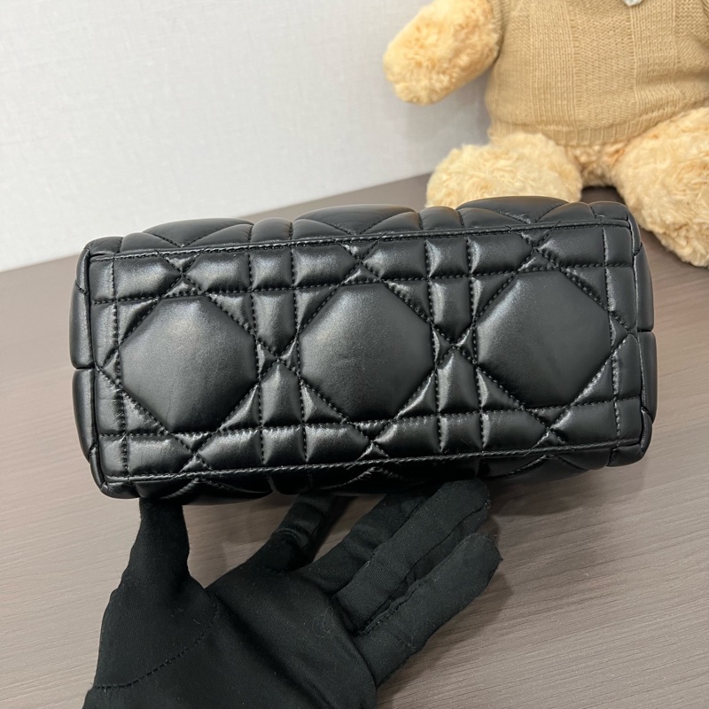 Dior/迪奧 黑金飯盒手提包 22編碼 22*12 🈚附件-4