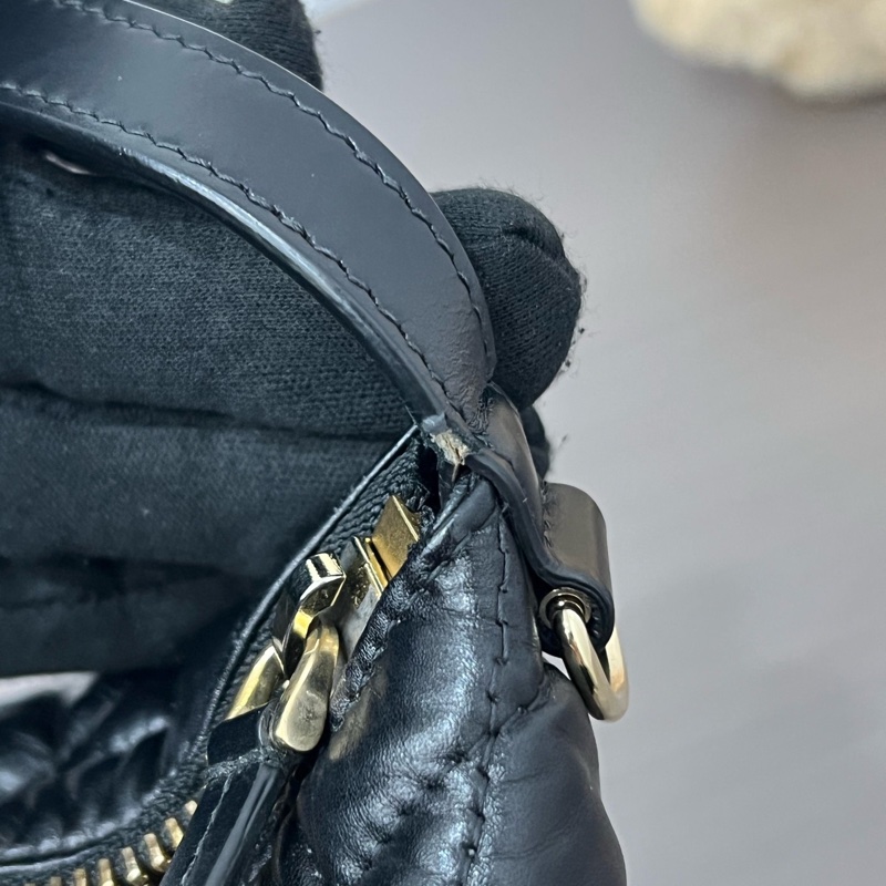 Dior/迪奧 黑金飯盒手提包 22編碼 22*12 🈚附件-10