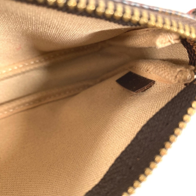 路易威登 N41433 Damier Mini Pochette Accessoires 手袋配件包鏈條手袋帆布男女款 Ebene Brown-1