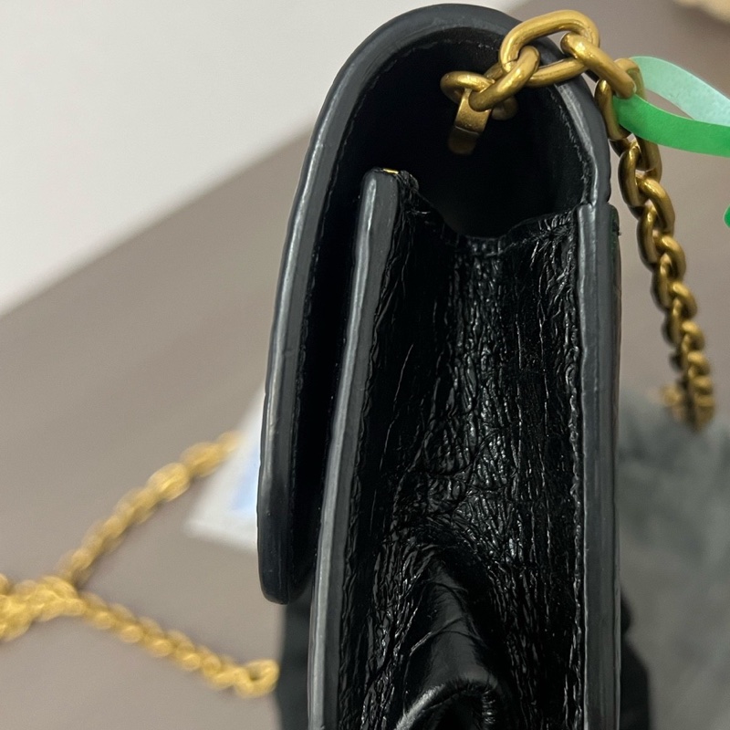 巴黎世家/Balenciaga  黑色鰐壓紋wow 附件：塵袋-3