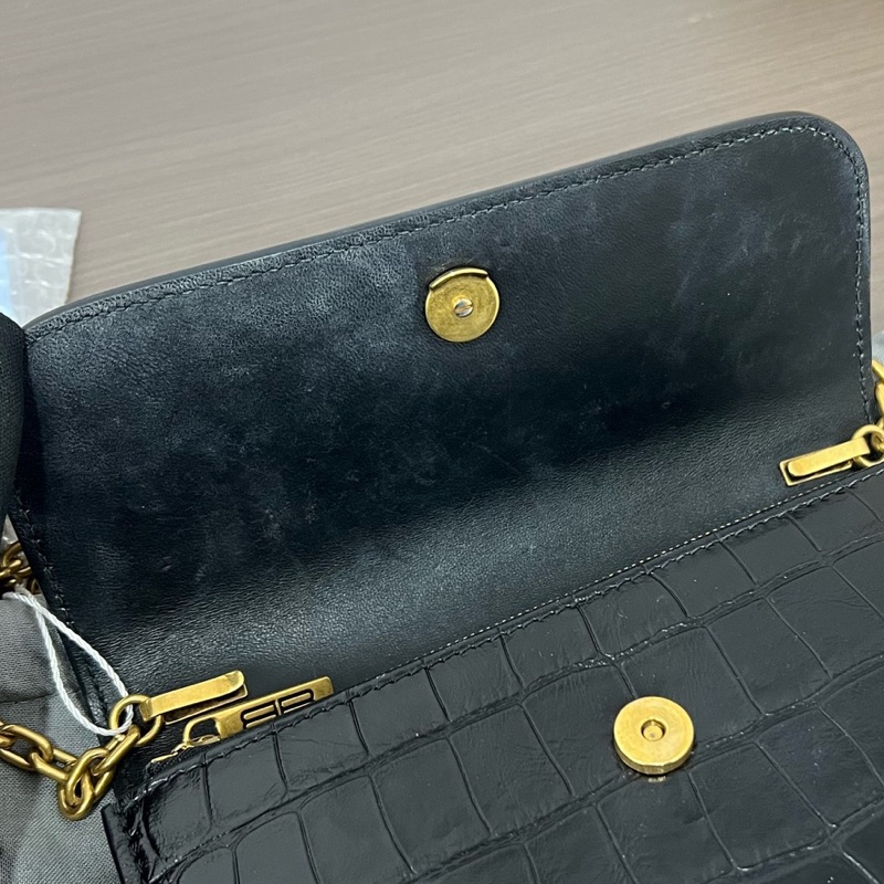 巴黎世家/Balenciaga  黑色鰐壓紋wow 附件：塵袋-8
