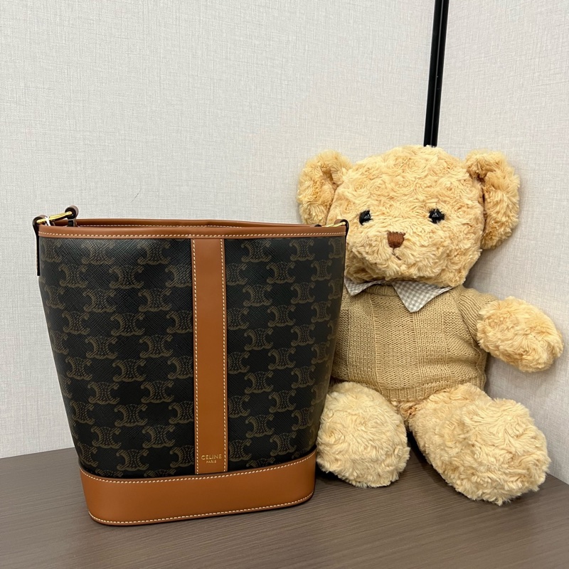 Celine/賽琳 老花小號水桶包 23編碼 18*22 🈚附件-0