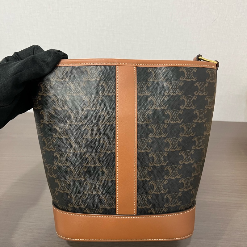 Celine/賽琳 老花小號水桶包 23編碼 18*22 🈚附件-1