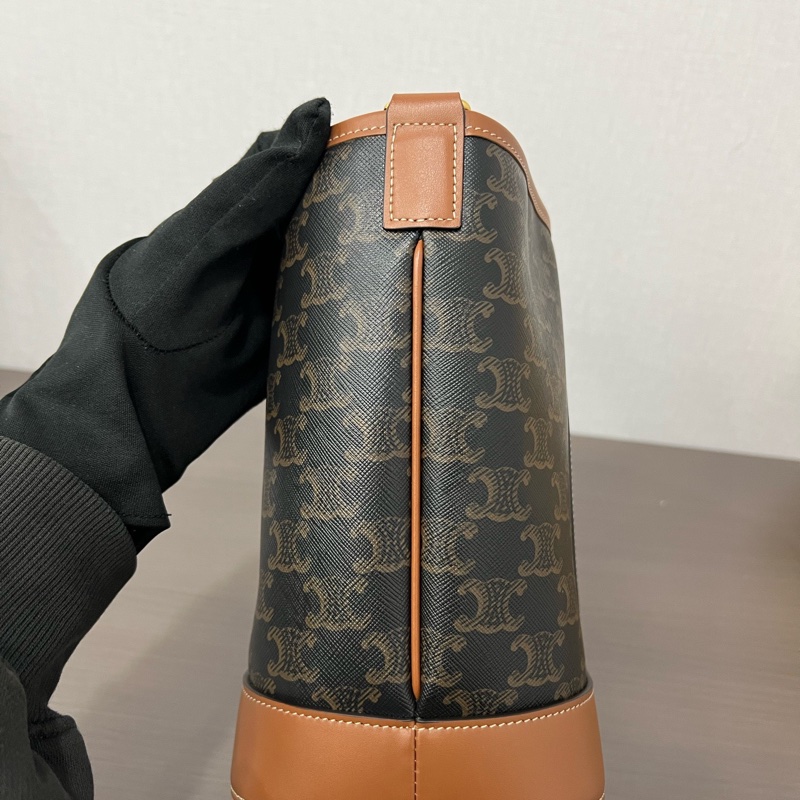 Celine/賽琳 老花小號水桶包 23編碼 18*22 🈚附件-3