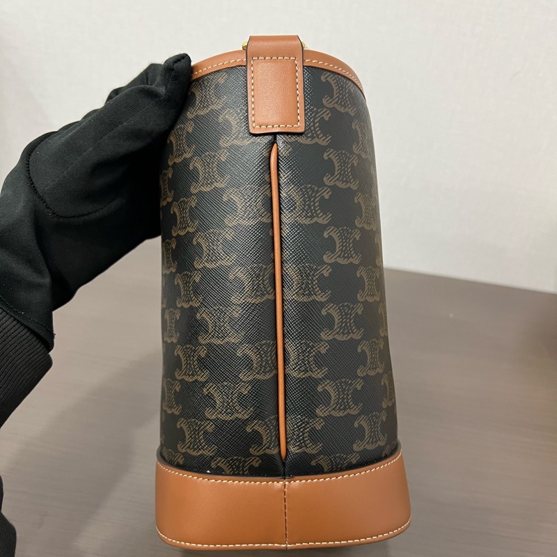 Celine/賽琳 老花小號水桶包 23編碼 18*22 🈚附件-4