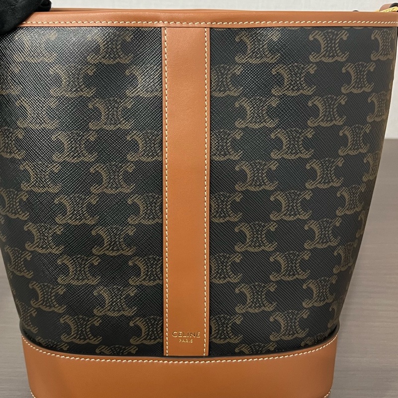 Celine/賽琳 老花小號水桶包 23編碼 18*22 🈚附件-9