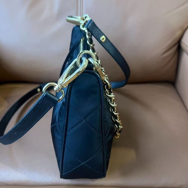 PRADA菱格hobo手提腋下包22*6*18 99新配件塵袋盒子-3