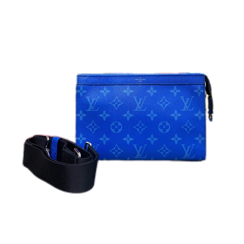 Louis Vuitton • Gaston 經典藍色老花斜背包-4