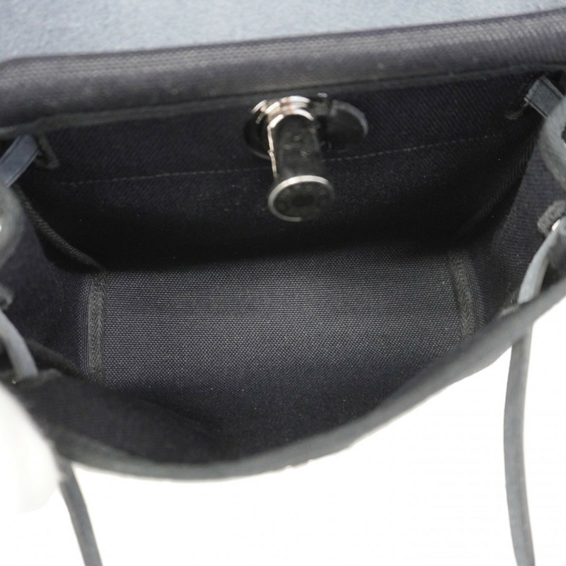 愛馬仕 Herbag Zip Mini Toile Officier 黑色 K 印章女士單肩包-3