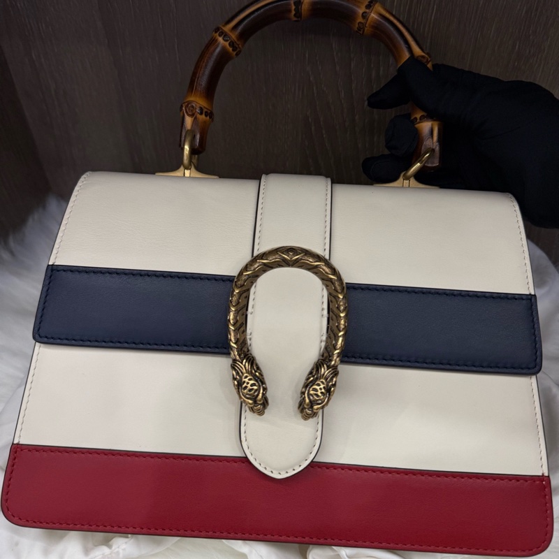 Gucci/古馳 酒神竹節包 黑標022 附件:塵袋-1