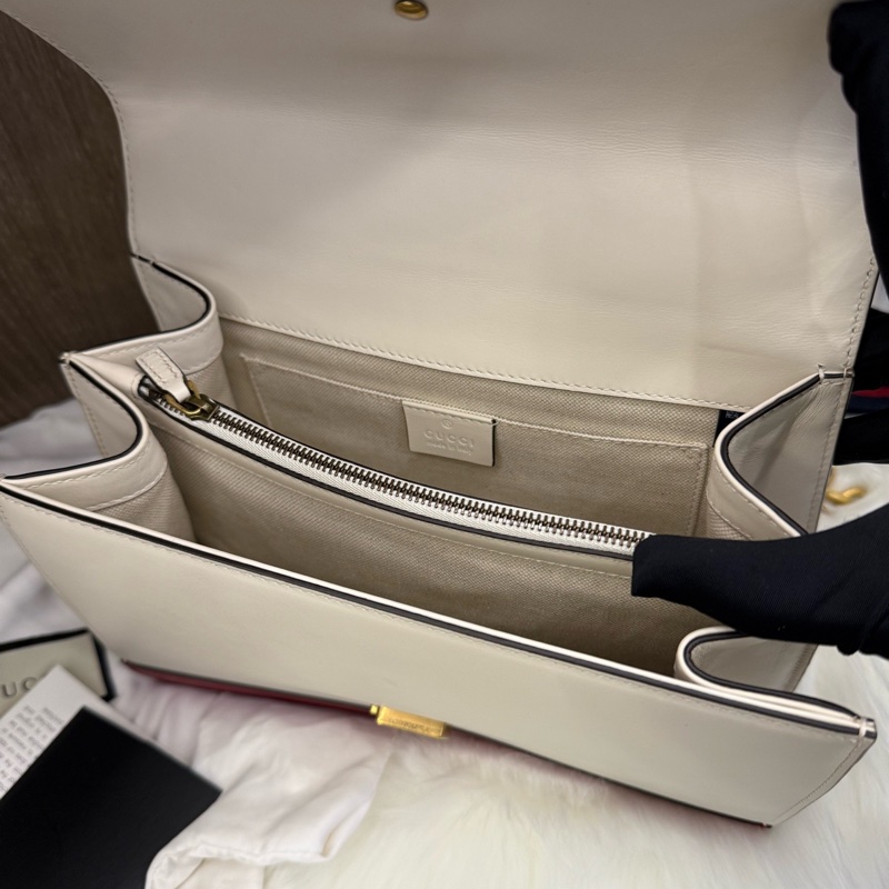 Gucci/古馳 酒神竹節包 黑標022 附件:塵袋-6