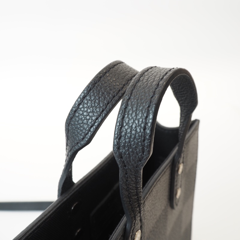 LV日落系列棋盤格琴譜斜背包-21