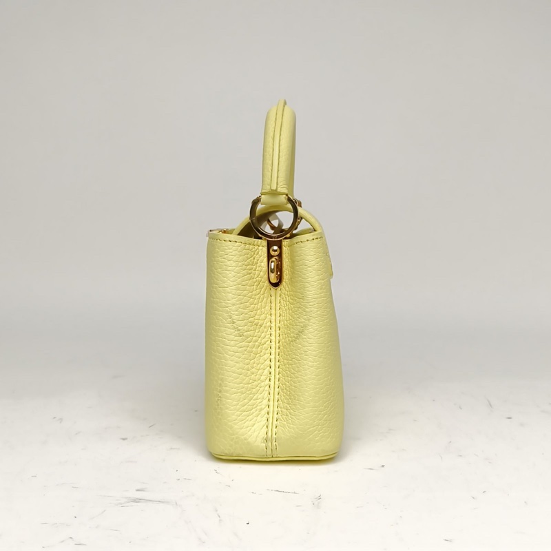 LOUIS VUITTON CapucinesMini21黃色牛皮金扣晶片-1