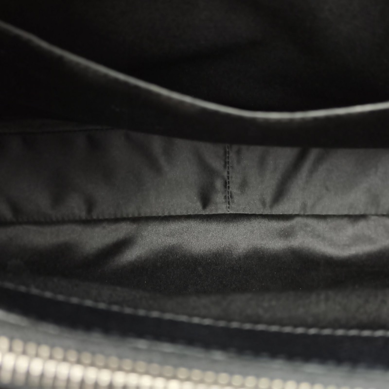 CHANEL GST購物袋小號黑色荔枝牛皮15開銀扣-4