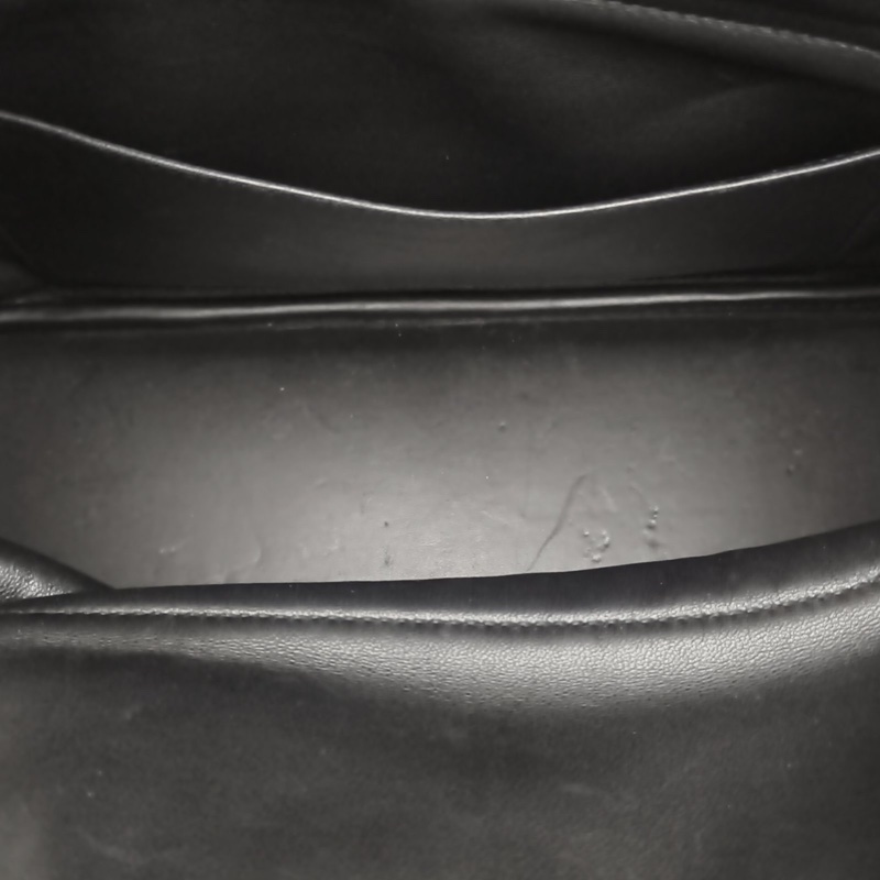 HERMES Bolide保齡球包31黑色TC皮X刻銀扣-4